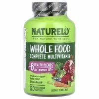 NATURELO, мультивитамины из цельных продуктов для женщин старше 50 лет, 120 вегетарианских капсул