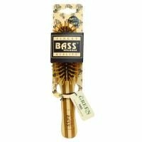 Bass Brushes,  Professional Style, щетка для волос, деревянные щетинки с полосатой бамбуковой ручкой, 1 щетка для волос