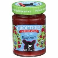 Crofter's Organic, Просто фруктовый джем, органическая малина, 10 унций (283 г)