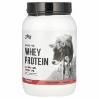 Levels, Порошок из сывороточного протеина от травяного откорма, со вкусом клубники, 907 г (2 фунта)