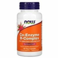 NOW Foods, комплекс коферментов группы B, 60 вегетарианских капсул