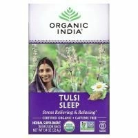 Organic India, Тулси чай для сна, без кофеина 18 шт., 1.14 унции (32.4 г)