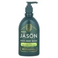 Jason Natural, Мужское, гель для душа и тела, масло семян конопли и алоэ, 473 мл (16 жидк. унц.)