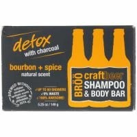BRöö, Craft Beer Shampoo & Body Bar, Bourbon and Spice Natural Scent, 5.25 oz (149 g)