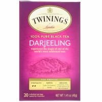 Twinings, 100% чистый черный чай, Дарджилинг, 20 чайных пакетиков, 40 г (1,41 унции)