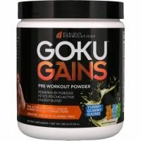 FURIOUS FORMULATIONS, Порошок для приема перед тренировкой Goku Gains, со вкусом жевательной резинки, 300 г (10.58 oz)