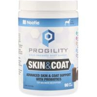 Nootie, Progility, для кожи и шерсти, для собак, 90 мягких жевательных конфет