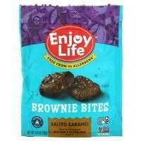 Enjoy Life Foods, Chocolate Brownie Bites, соленая карамель, 4,76 унции (135 г)
