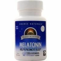 Source Naturals, Мелатонин (2,5 мг) Мята перечная 120 пастилок