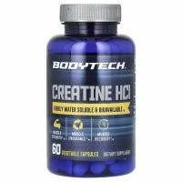 BodyTech, креатин гидрохлорид, 60 растительных капсул