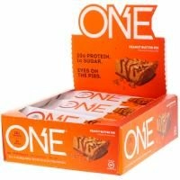 One Brands, Батончики One, со вкусом пирога с арахисовым маслом , 12 батончиков по 2.12 унции (60 г)