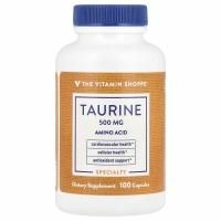 The Vitamin Shoppe, таурин, 500 мг, 100 капсул