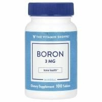 The Vitamin Shoppe, бор, 3 мг, 100 таблеток