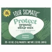 Four Sigmatic, Напиток из грибов чага и травами, 20 пакетиков, 0,1 унции (3 г) каждый