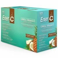 Ener-C, Витамин C, шипучий растворимый порошок для напитка со вкусом ананаса и кокоса, 30 пакетиков, 9,7 унции (274,8 г)