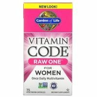 Garden of Life Vitamin Code RAW One for Women, 75 вегетарианских капсул