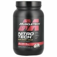 Muscletech, Nitro Tech, 100% Whey Gold, сывороточный протеин, печенье с кремом, 1,00 кг (2,21 фунта)