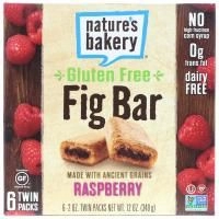 Nature's Bakery, Безглютеновый батончик из инжира, малина, 6 двойных упаковок, по 2 унц. каждая