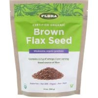 Flora, Certified Organic, Brown Flax Seed, 14 oz (396 g)