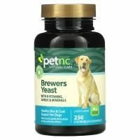 petnc NATURAL CARE, Природная забота о питомцах, пивные дрожжи, печень, вкус  печени, 250 жевательных резинок