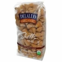 DeLallo, Ракушки № 91, 100% органическая паста из цельной пшеницы, 454 г