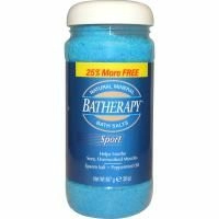 Queen Helene, Натуральная минеральная соль для ванн Batherapy, спорт, 20 унций (567 гр)