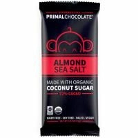 Eating Evolved, PrimalChocolate, Миндаль и морская соль 72% какао, 2,5 унции (71 г)