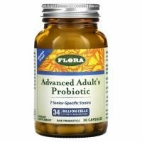 Flora, Udo's Choice, улучшенная формула пробиотика для взрослых, 30 капсул в растительной оболочке