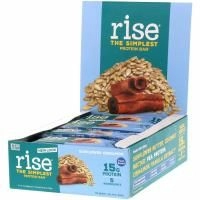 Rise Bar, Простейший протеиновый батончик, подсолнечник и корица, 12 батончиков, 2,1 унц. (60 г) каждый