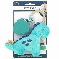 Itzy Ritzy, Itzy Pal, плюшевая игрушка с силиконовым прорезывателем, для малышей от 0 месяцев, динозаврик Джеймс, 1 шт.