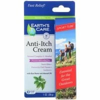 Earth's Care, Крем против зуда с маслом ши и миндальным маслом, спортивный тюбик, 1 унция (28 г)