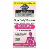 Dr Formulated Probiotics Garden of Life Пробиотики, одна таблетка в день для женщин, 30 вегетарианский капсул