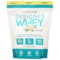 Designer Protein, Designer сыворотка Натуральный 100% сывороточный протеин Французская ваниль 2 фунта