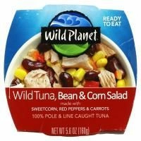 Wild Planet, Салат из дикого тунца и красной фасоли, 160 г (5,6 унции)