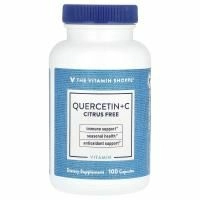 The Vitamin Shoppe, Quercetin + C, без цитрусовых, 100 капсул