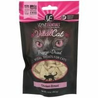 Vital Essentials, Vital Cat, высушенное сублимацией лакомство для кошек, куриная грудка, 1,0 унц. (28,3 г)
