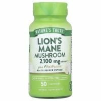 Nature's Truth, Гриб львиная грива плюс BioPerine®, 2100 мг, 50 капсул