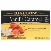 Bigelow, Черный чай, Ванильная карамель, 20 чайных пакетиков, 1,82 унции (51 г)