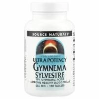 Source Naturals, Ультрамощная джимнема лесная, 550 мг, 120 таблеток