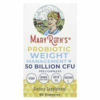 MaryRuth Organics, Пробиотик для контроля веса и контроля веса, 50 млрд, 60 капсул