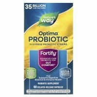 Nature's Way, Fortify®, пробиотик Optima®, 35 млрд, 60 капсул с отсроченным высвобождением