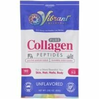 Green Foods Corporation, Vibrant Collagens, чистые коллагеновые пептиды, без ароматизаторов, 80 г
