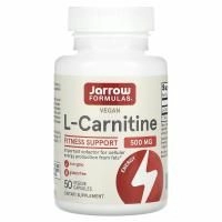 Jarrow Formulas, L-карнитин 500, 50 капсул