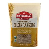 Arrowhead Mills, Натуральные золотистые семена льна, 14 унций (396 г)
