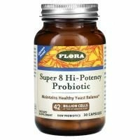 Flora, пробиотики и витамины, 30 Капсул