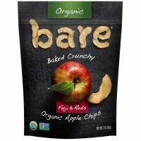 Bare Snacks, Запеченные хрустящие органические яблочные чипсы, фуджи и красные, 3 унции (85 г)