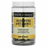Mason Natural, Алоэ вера и витамин Е, натуральный крем, 60 отрезных капсул