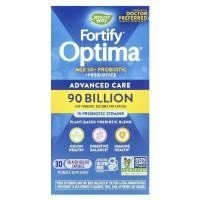 Nature's Way, Fortify Optima, пробиотики и пребиотики для людей старше 50 лет, улучшенный уход, 90 миллиардов КОЕ, 30 капсул с отсроченным высвобождением