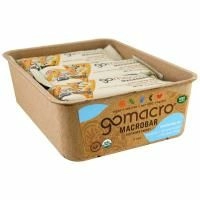 GoMacro, Макробатончик Macrobar, Вечная радость, кокос + миндальное масло + кусочки шоколада, 12 батончиков по 65 г (2.3 oz)