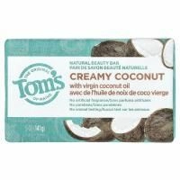 Tom's of Maine, Натуральное мыло для красоты, кремовый кокос с кокосовым маслом первого отжима, 141 г (5 унций)